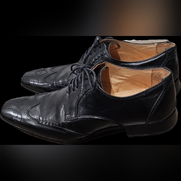 Elegant Italian Men\'s Dress Shoes Genuine Leather 41 US 8 Y2K